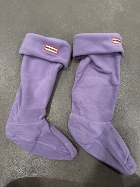 Hunter Lavender Fleece Boot Liners - size large